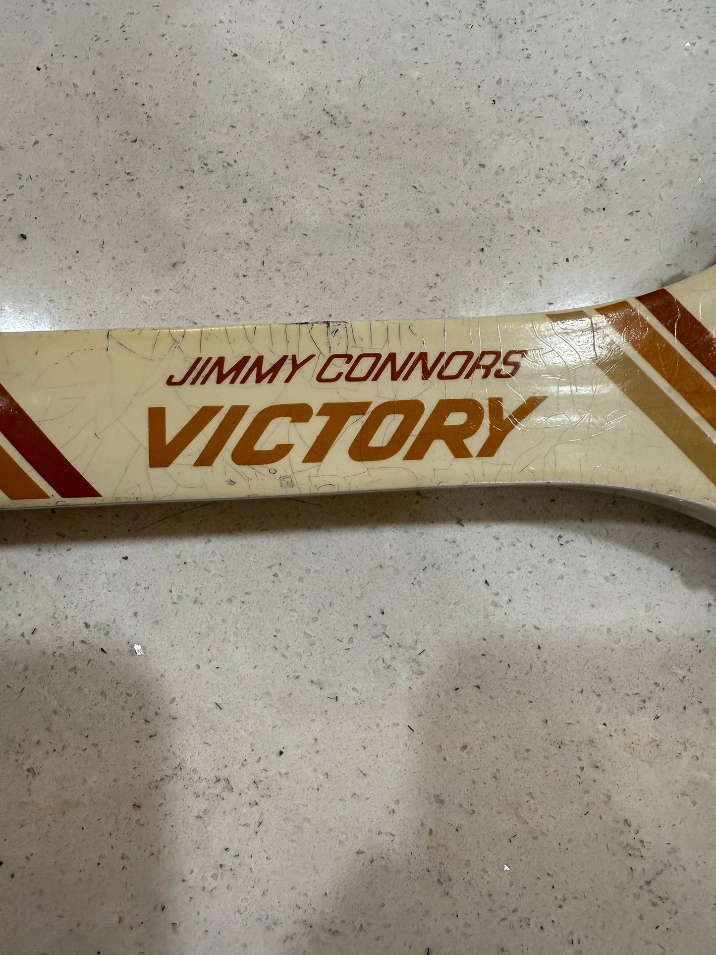 Wilson Jimmy Connors Victory Wood Tennis Racquet– Vintage 1970s Collectible