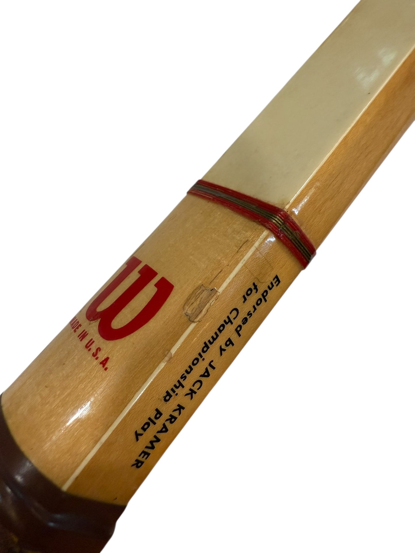 Vintage Wilson Jack Kramer Autograph “Strata-Bow” Tennis Racquet– Speed Flex Fibre Face (Made in USA, 4 ⅝ Grip)