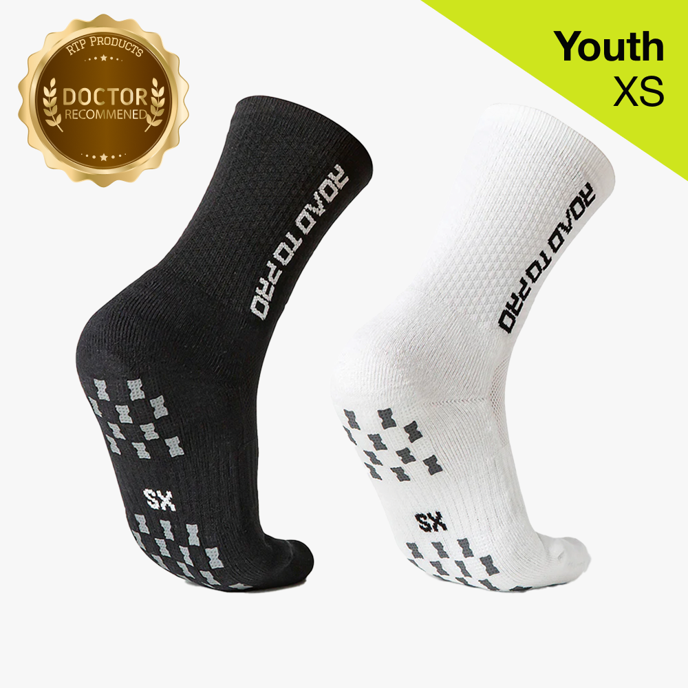 Youth/XS Anti-Slip Tennis Socks - 1 Pair