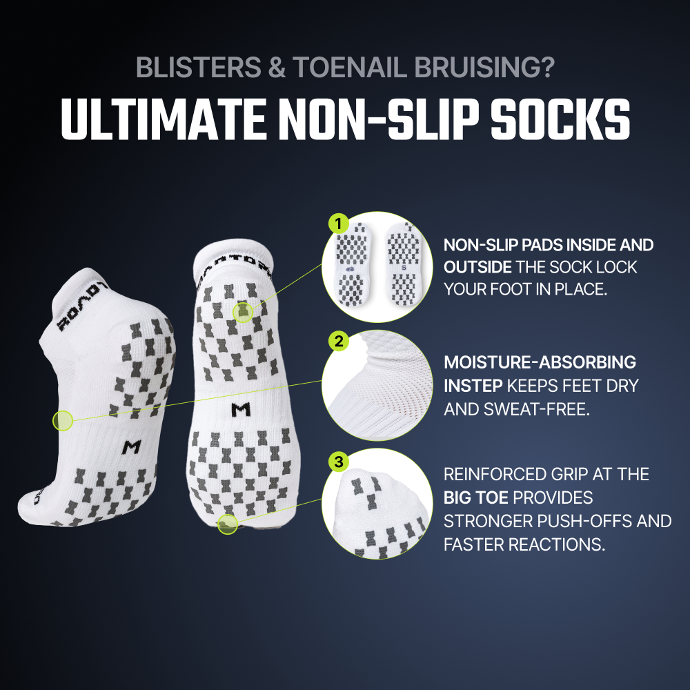 Ankle Anti-Slip Tennis Socks - 1 Pair