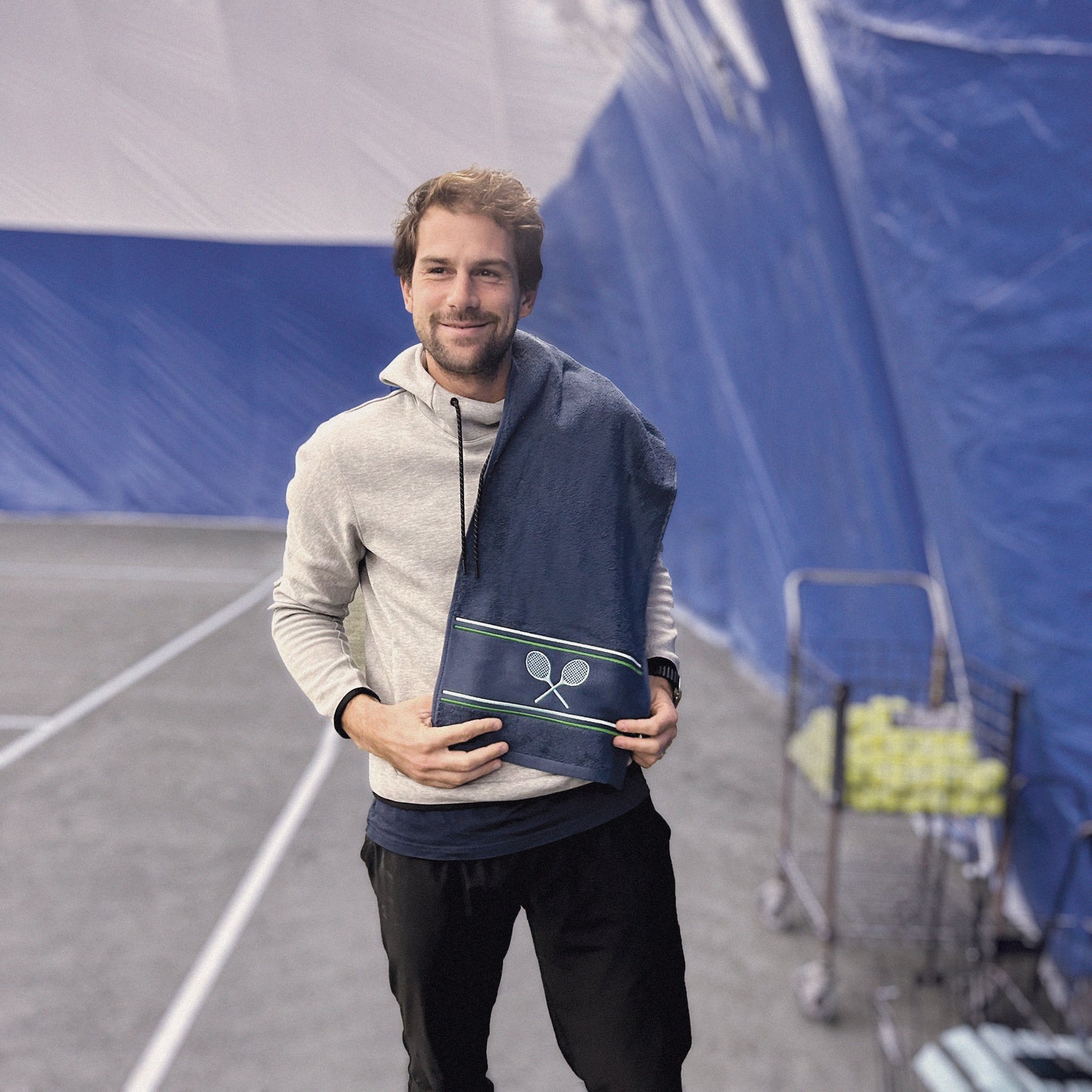 MATCHTIME Tennis Towel—Navy