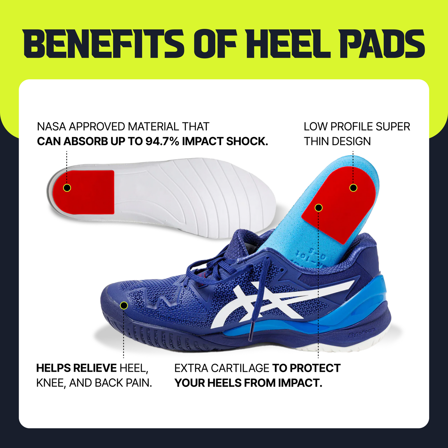 Joint-Protection Heel Pad - 1 Pair