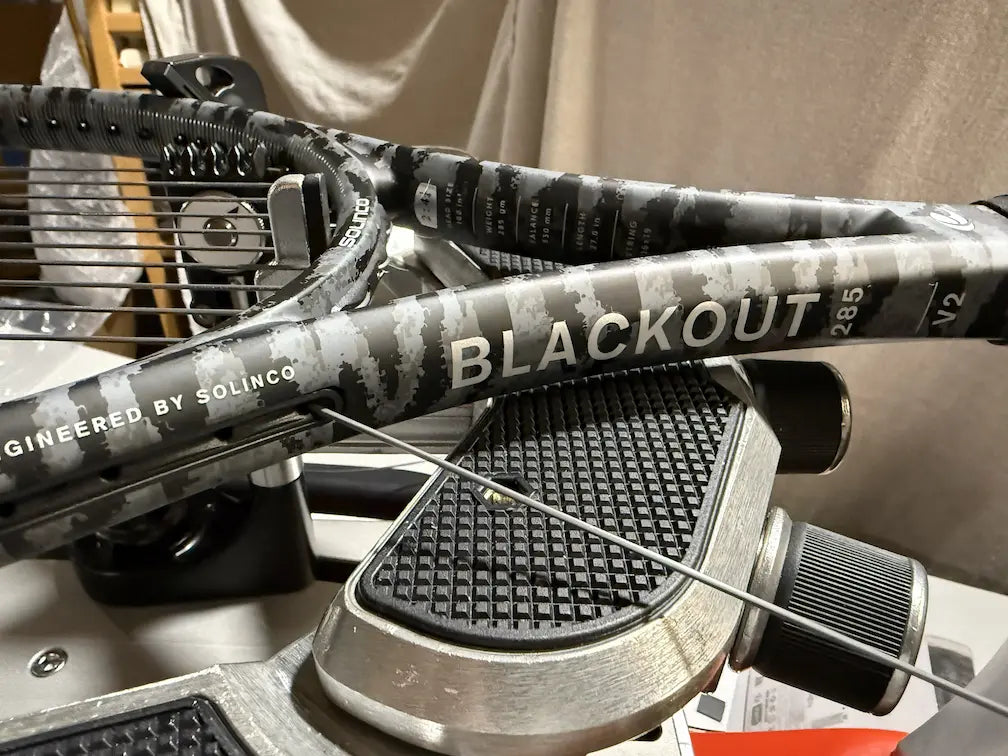 Tennis racquets and stringing equipment at Belle's Performance Tennis