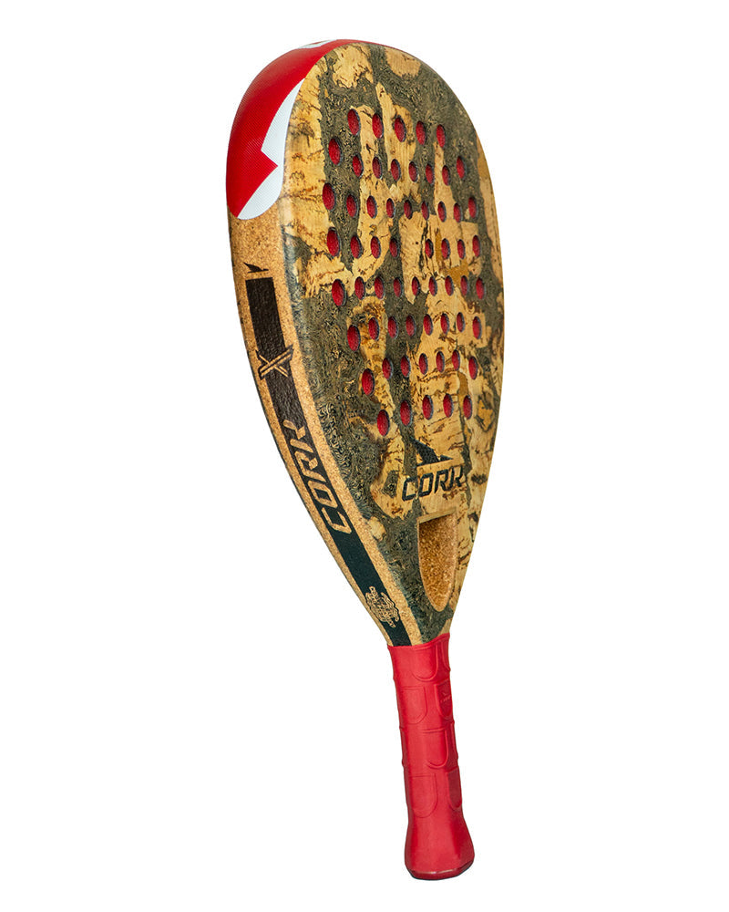 Cork Padel Racket Extreme Red + FREE Thermobag
