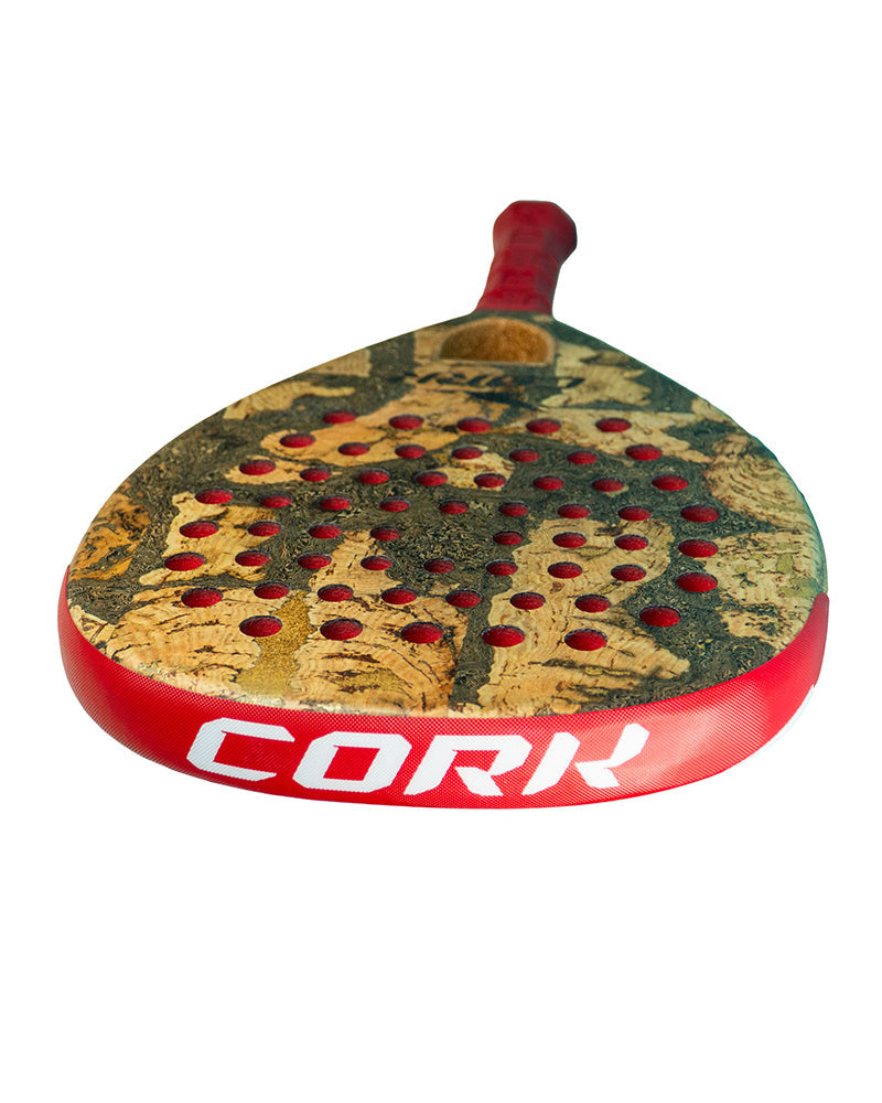 Cork Padel Racket Extreme Red + FREE Thermobag