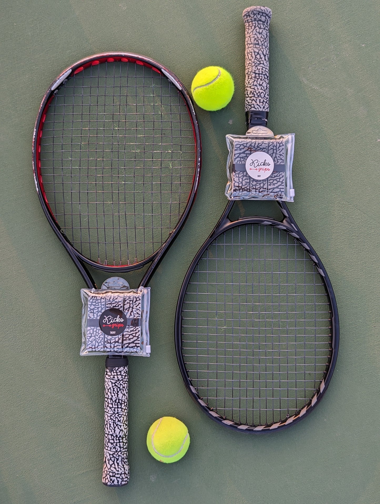 Pickleball/Tennis Overgrip Grip Tape from Kicks Grips - Elephant Print (3-Pack)