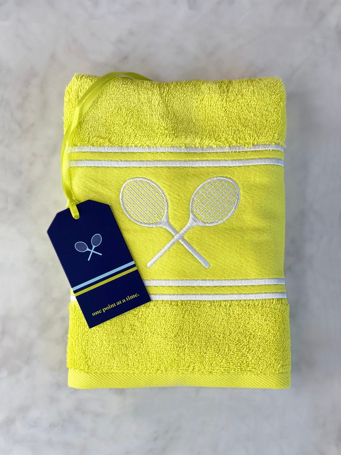 Matchtime Tennis Towel—Yellow
